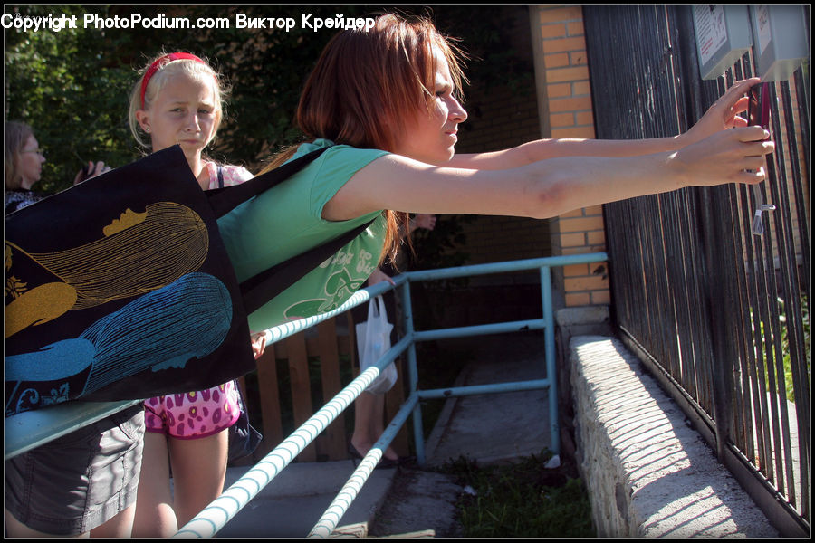 People, Person, Human, Banister, Handrail, Ankle, Portrait