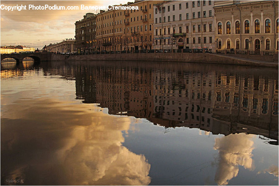 Puddle, Architecture, Column, Parthenon, Temple, Worship, Cloud