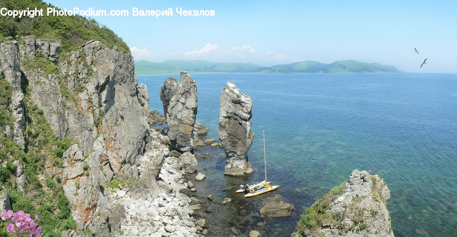 Cliff, Outdoors, Coast, Sea, Water, Rock, Limestone