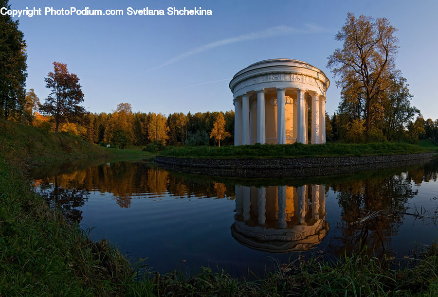 Gazebo, Column, Pillar, Architecture, Dome, Building, Blossom