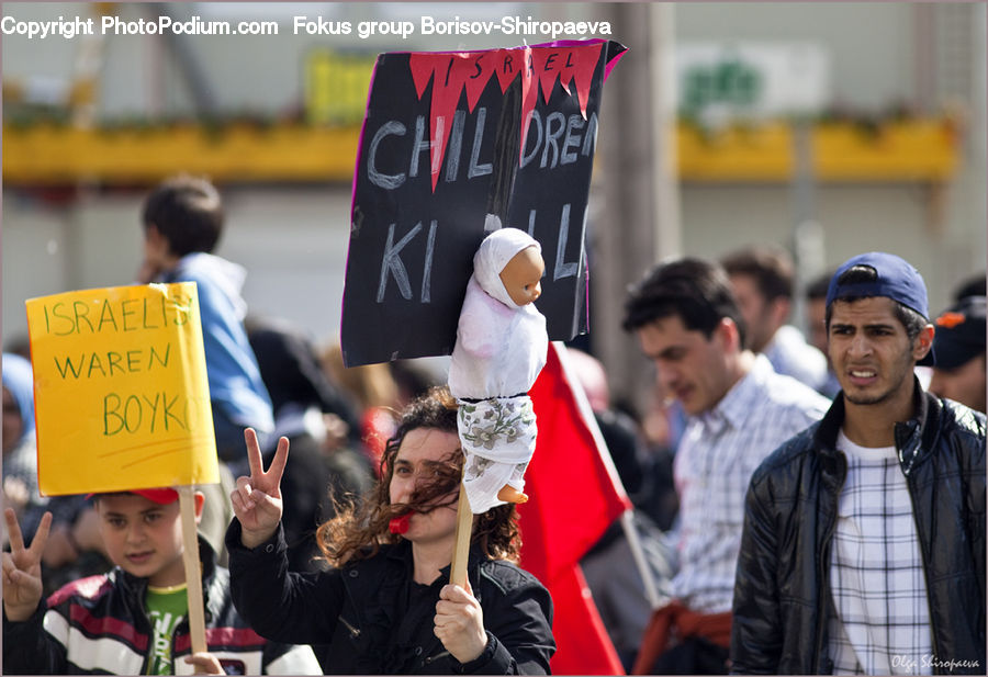 People, Person, Human, Crowd, Parade, Banner, Emblem