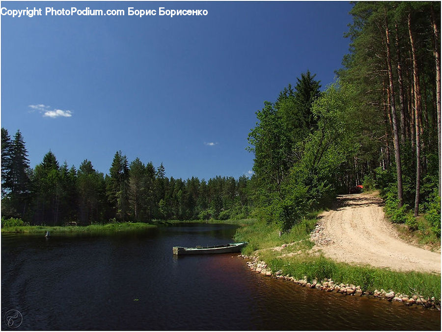 Boat, Watercraft, Dirt Road, Gravel, Road, Path, Trail