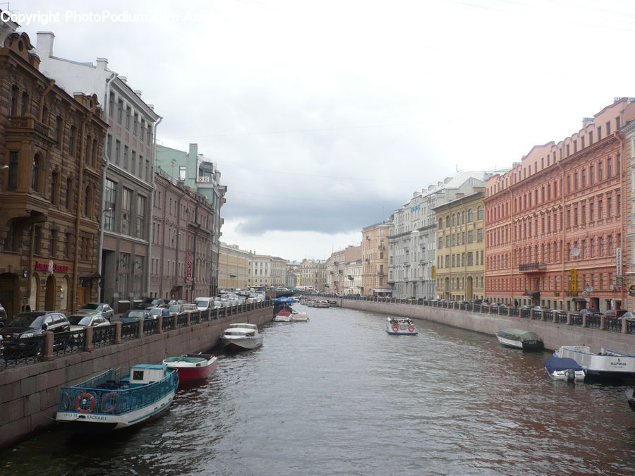 Canal, Outdoors, River, Water, Boat, Watercraft, Dock