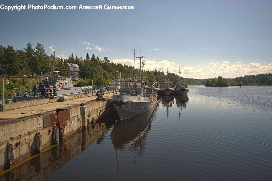 Boat, Watercraft, Canal, Outdoors, River, Water, Dock