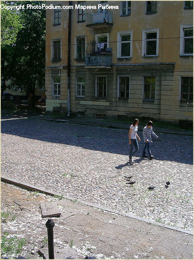 People, Person, Human, Leisure Activities, Walking, Brick, Ivy