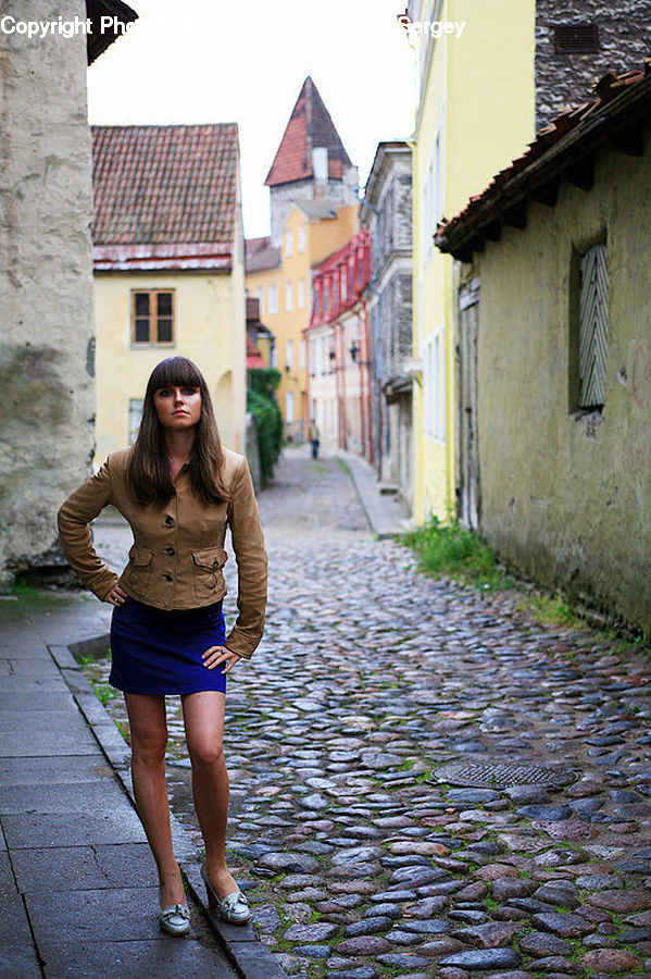 Human, People, Person, Cobblestone, Pavement, Walkway, Brick