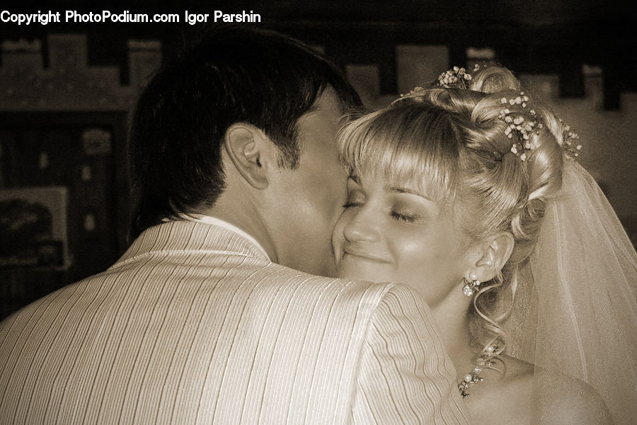 People, Person, Human, Gown, Robe, Wedding Gown, Bling