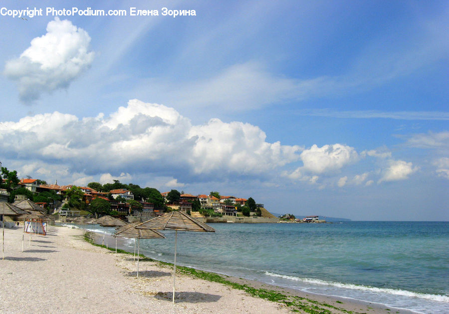 Beach, Coast, Outdoors, Sea, Water, Building, Housing