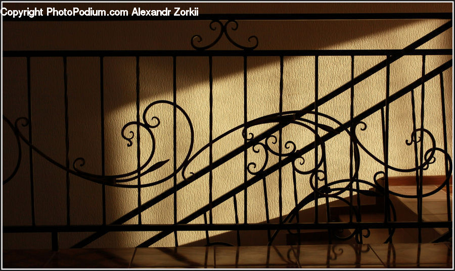 Banister, Handrail, Railing, Chair, Furniture, Lighting