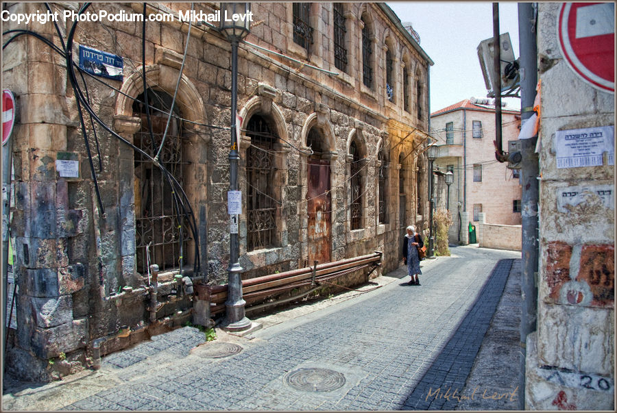 Brick, Cobblestone, Pavement, Walkway, Road, Street, Town