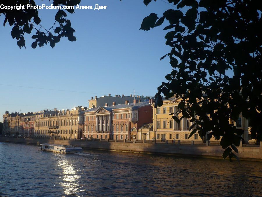 Boat, Watercraft, Architecture, Downtown, Plaza, Town Square, Castle