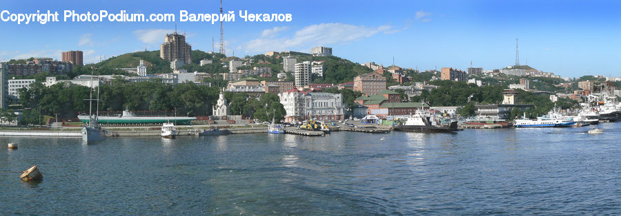 Harbor, Port, Waterfront, Dock, City, Downtown, Landing
