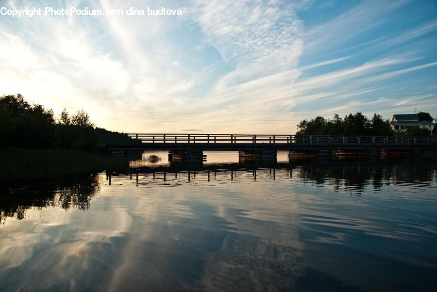 Outdoors, River, Water, Lake, Dawn, Dusk, Red Sky