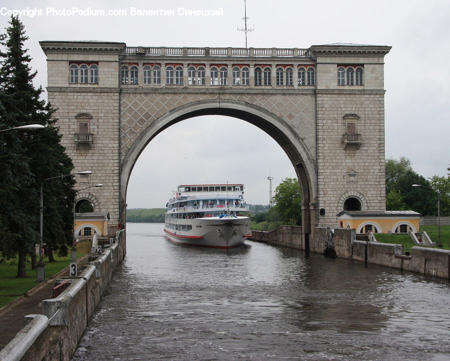 Cruise Ship, Ferry, Freighter, Ship, Tanker, Vessel, Canal