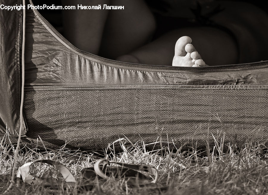 Cradle, Crib, Furniture, Art, Sculpture, Statue, Cushion