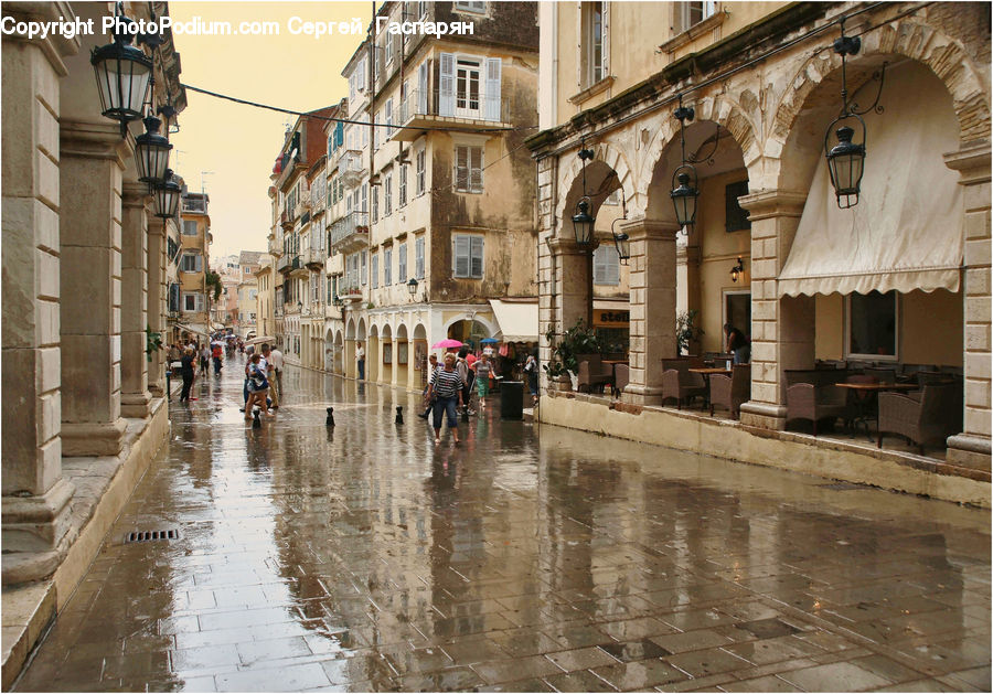 Road, Street, Town, Patio, Building, Arch, Architecture
