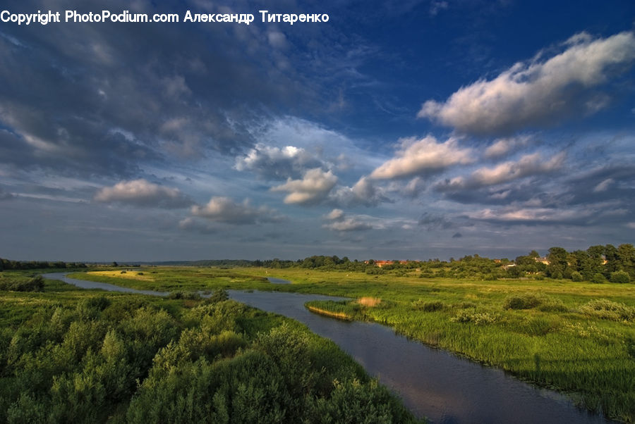 Field, Grass, Grassland, Land, Outdoors, Cloud, Cumulus