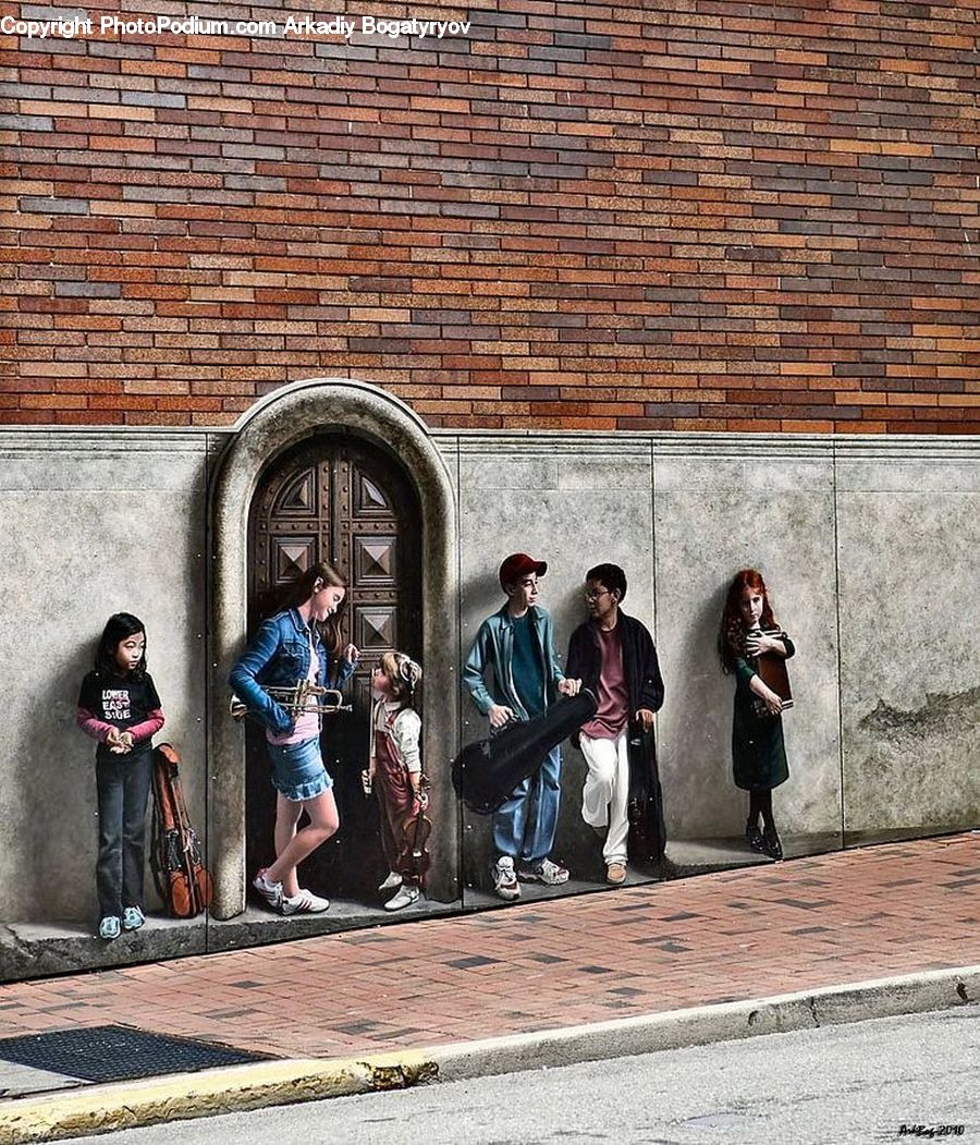 People, Person, Human, Brick, Tourist, Coat, Jacket