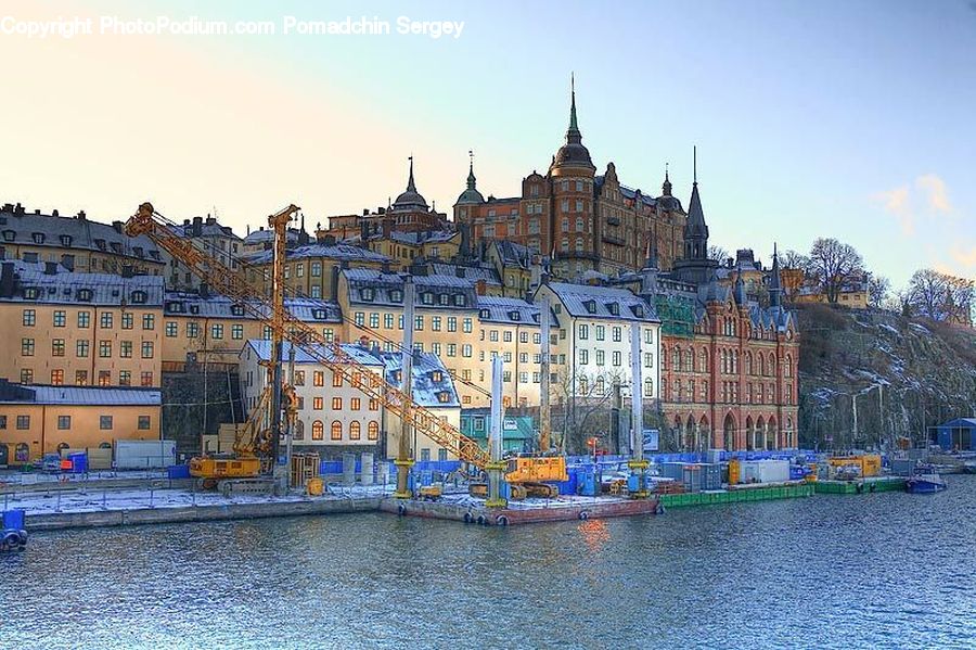 Architecture, Castle, Fort, Freight Car, Shipping Container, Vehicle, Canal