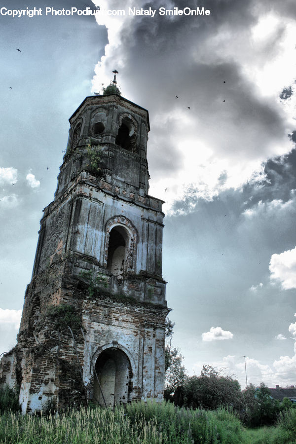 Architecture, Bell Tower, Clock Tower, Tower, Ruins, Housing, Monastery