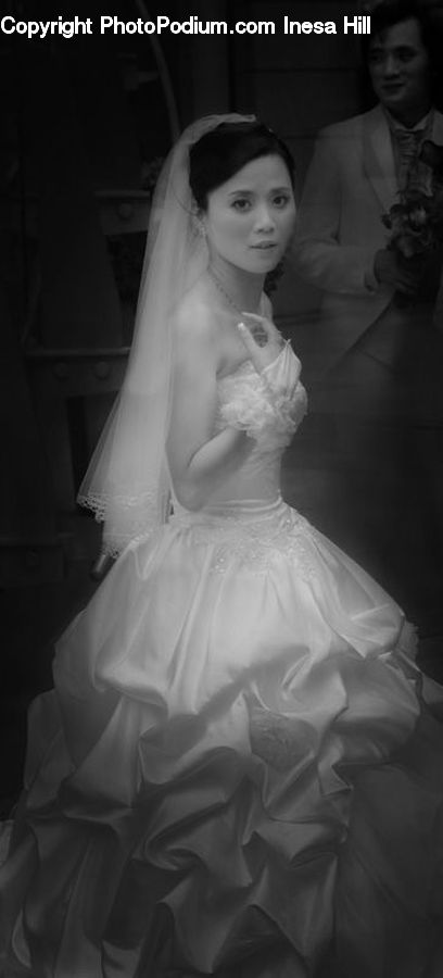 People, Person, Human, Bridegroom, Wedding, Bride, Gown
