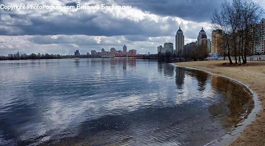 Flood, Landscape, Nature, Scenery, City, Downtown, Metropolis