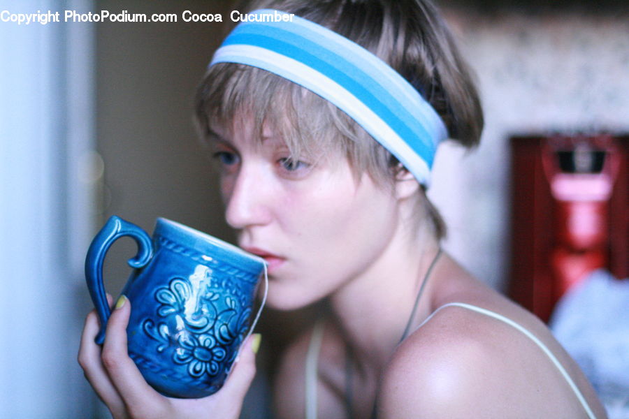 Human, People, Person, Coffee Cup, Cup, Bowl, Face