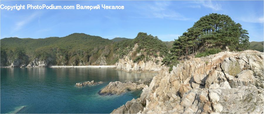 Cliff, Outdoors, Rock, Promontory, Coast, Sea, Water