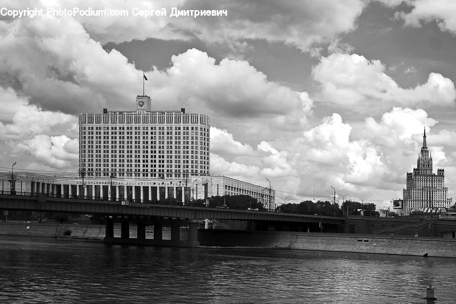 Waterfront, Architecture, Cathedral, Church, Worship, City, Downtown