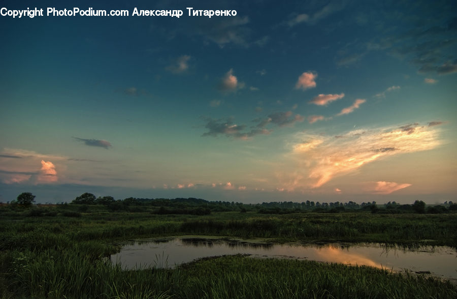 Dawn, Dusk, Red Sky, Sky, Sunrise, Sunset, Azure Sky