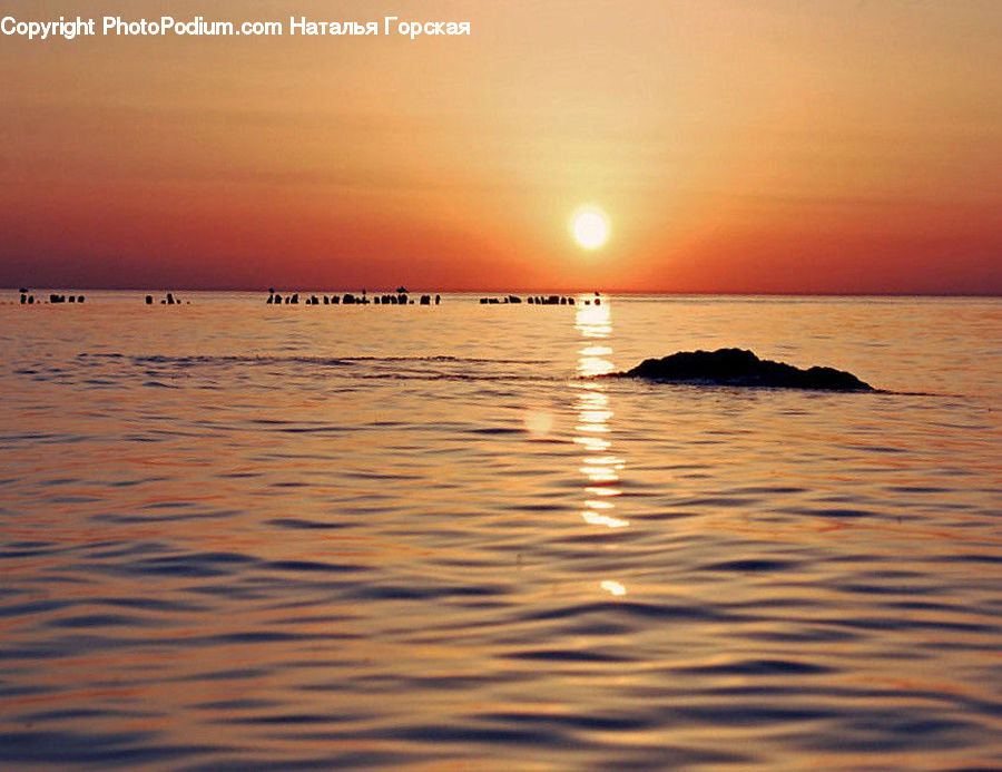 Outdoors, Ripple, Water, Dawn, Dusk, Sky, Sunrise