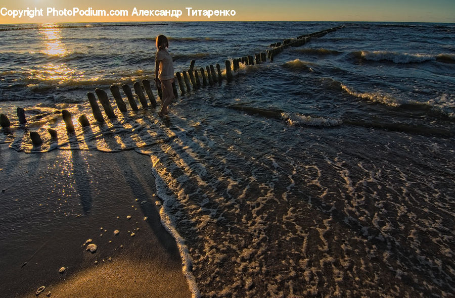 Coast, Outdoors, Sea, Water, Beach, Pavement