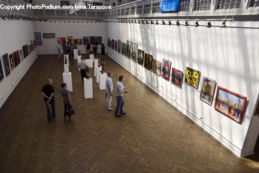 Airport Terminal, Terminal, Art, Art Gallery, Painting, Subway, Train