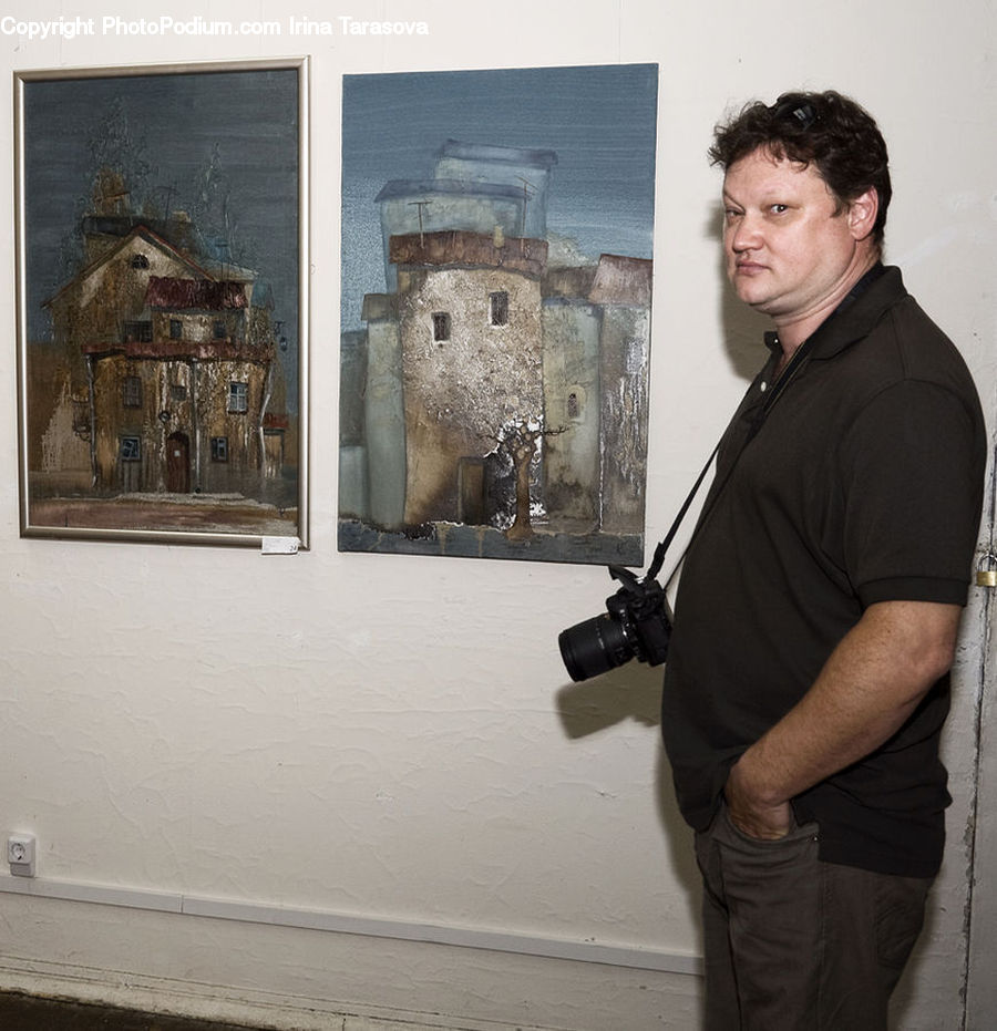 Human, People, Person, Building, Cottage, Housing, Art