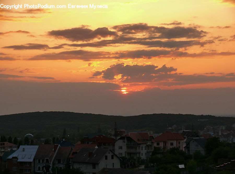 Dawn, Dusk, Red Sky, Sky, Sunrise, Sunset, Outdoors