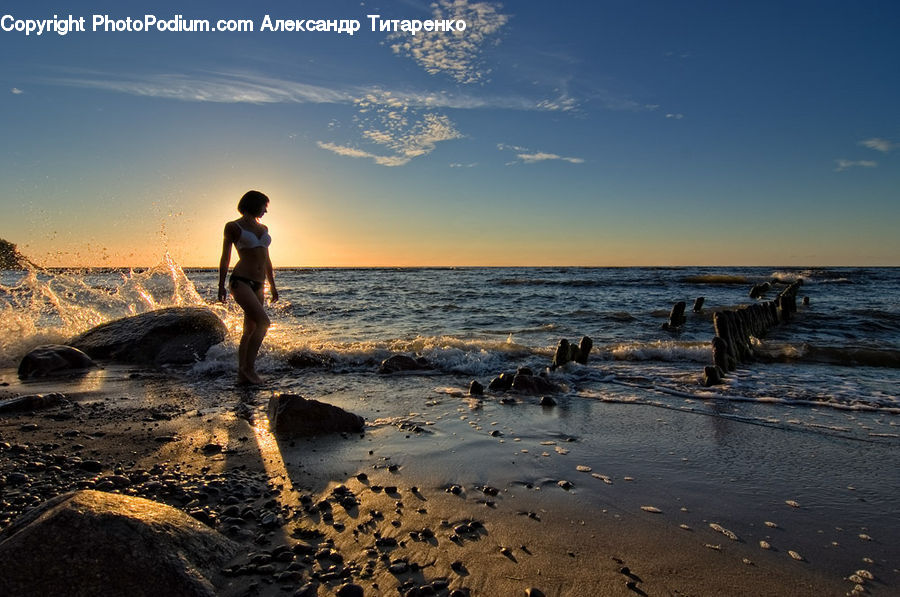 Beach, Coast, Outdoors, Sea, Water, Sand, Soil