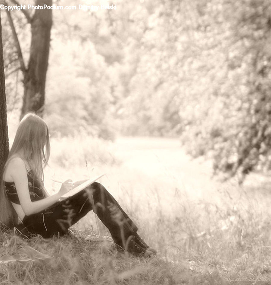 People, Person, Human, Blonde, Female, Woman, Bench
