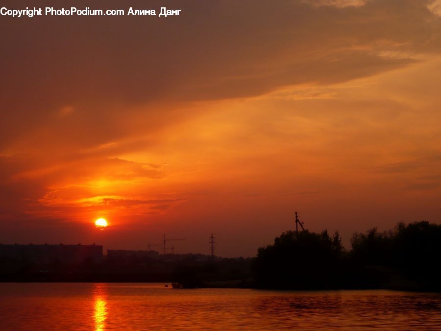 Sun, Dawn, Dusk, Red Sky, Sky, Sunrise, Sunset
