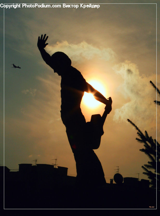 People, Person, Human, Silhouette, Dance, Dance Pose, Architecture