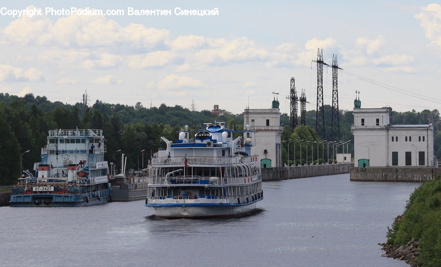 Cruise Ship, Ferry, Freighter, Ship, Tanker, Vessel, Boat