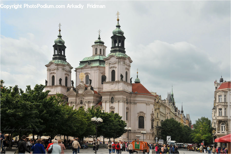 Crowd, Architecture, Downtown, Plaza, Town, Town Square, Building