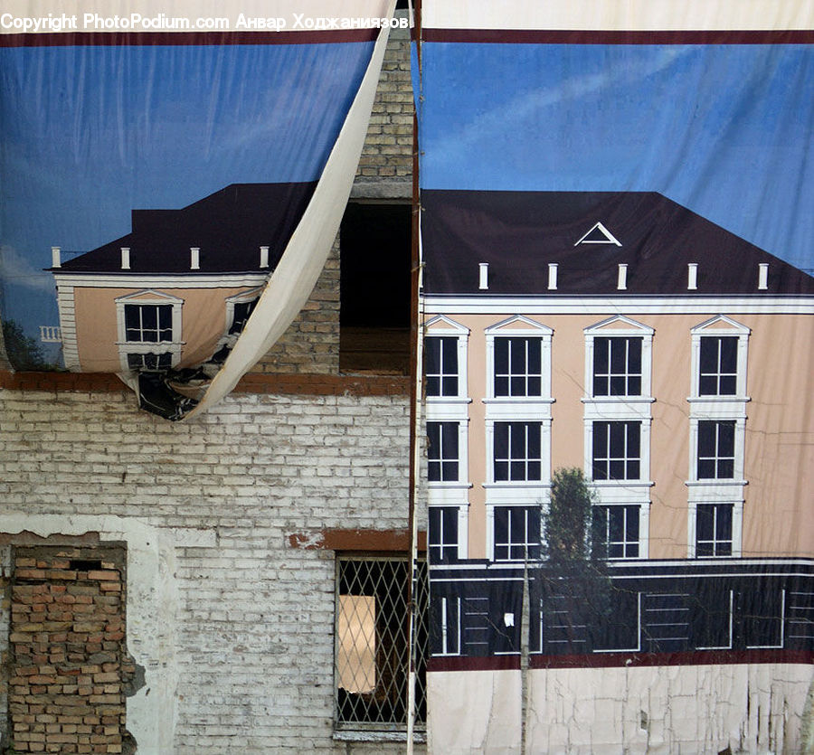 Brick, Boat, Dinghy, Roof, Building, Office Building, Housing