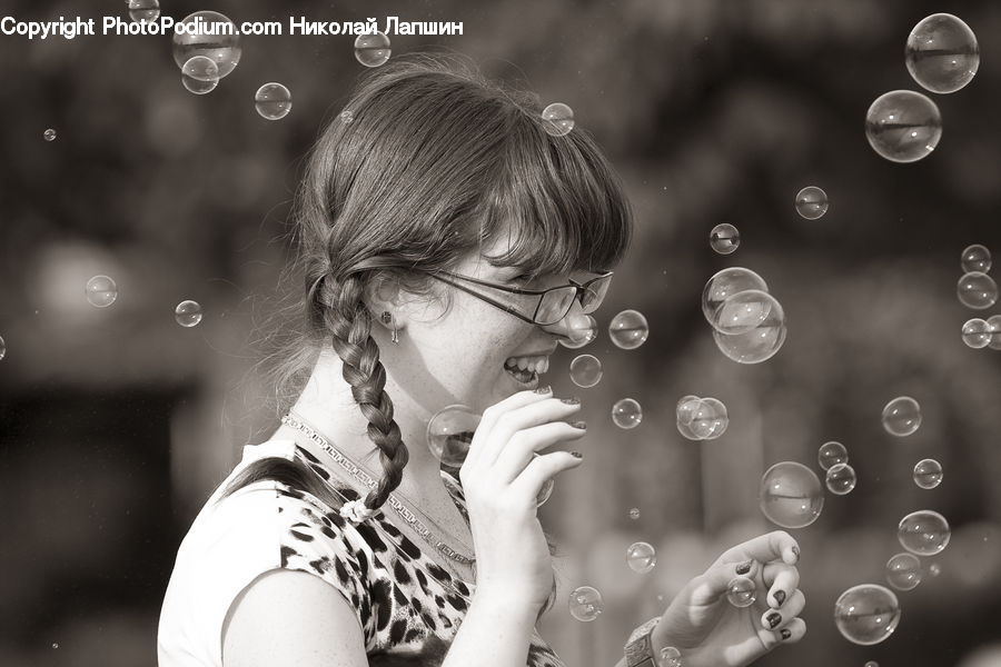 Bubble, People, Person, Human, Contact Lens, Glass