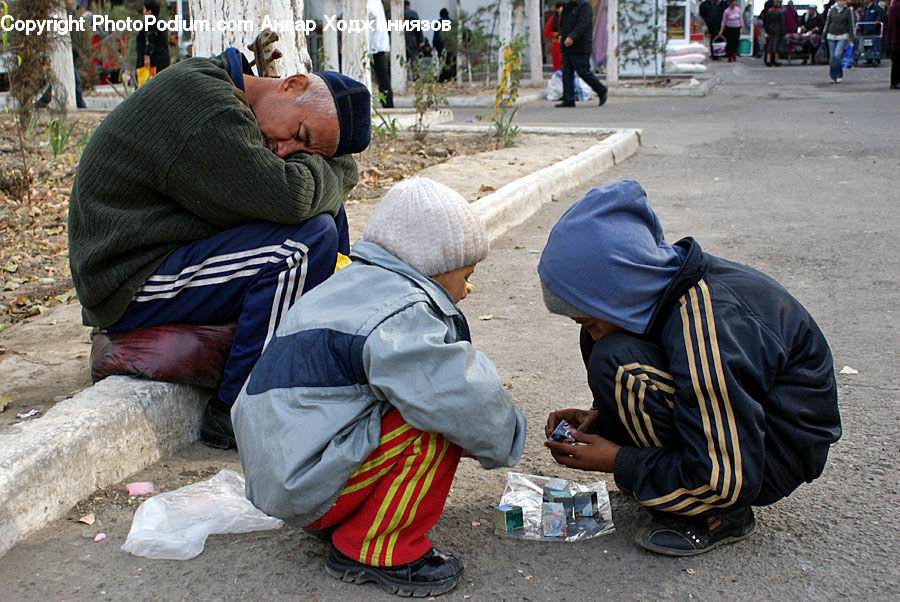 People, Person, Human, Pavement, Asleep, Leisure Activities