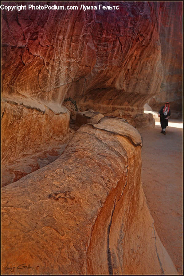 Cave, Dirt Road, Gravel, Road