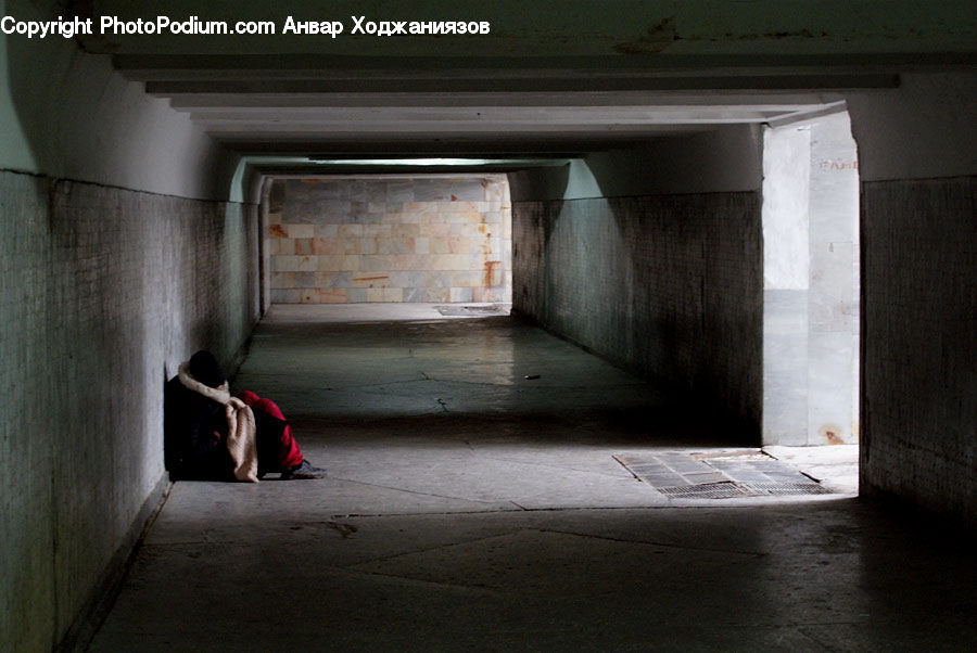 Tunnel, Corridor, Bunker, Crypt, Basement, Room, Apartment