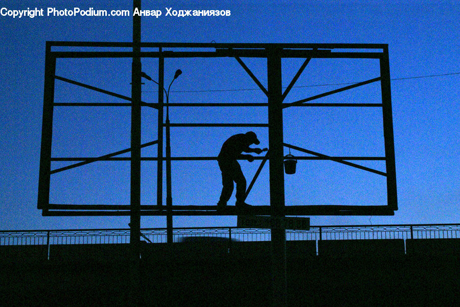 Silhouette, Art, Modern Art, Building, Office Building, Housing