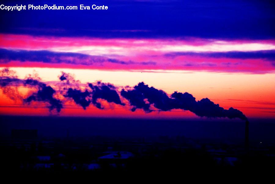 Silhouette, Dusk, Outdoors, Sky, Sunlight, Sunrise, Sunset