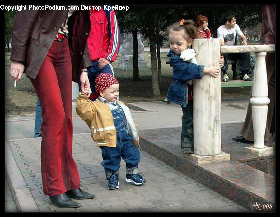 People, Person, Human, Column, Pillar, Playground, Art