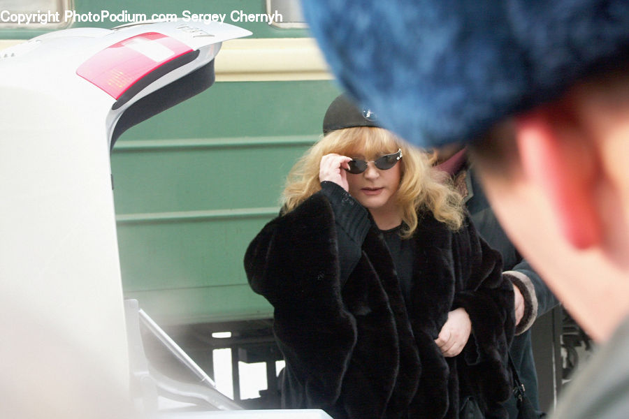 People, Person, Human, Blonde, Female, Woman, Coat